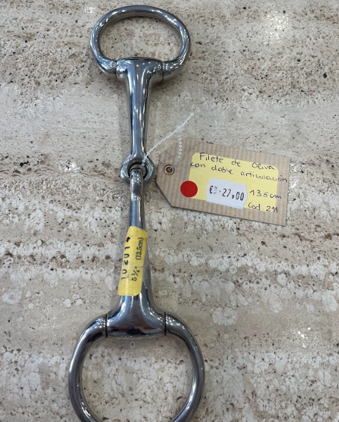 FILETE DE OLIVA CON DOBLE ARTICULACION 13.5 CM  5 1/4'